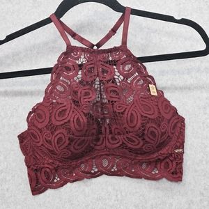 PINK by Victoria's SecretPushup Bralette Dark Red‎ Womens Size XS